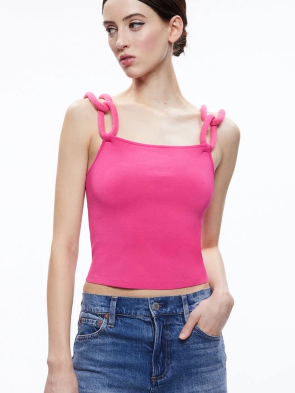 Alice + Olivia Gretel Hot Pink Chain S